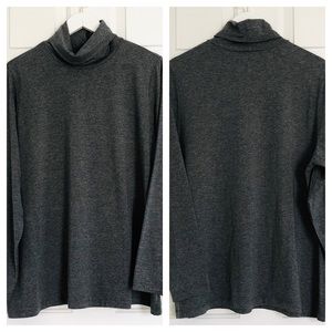 Lands End, grey turtleneck. Size 2x